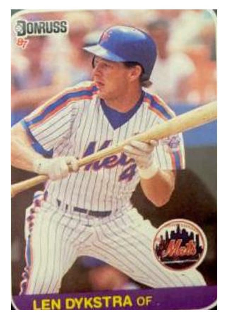 1987 Donruss Len Dykstra #611 card