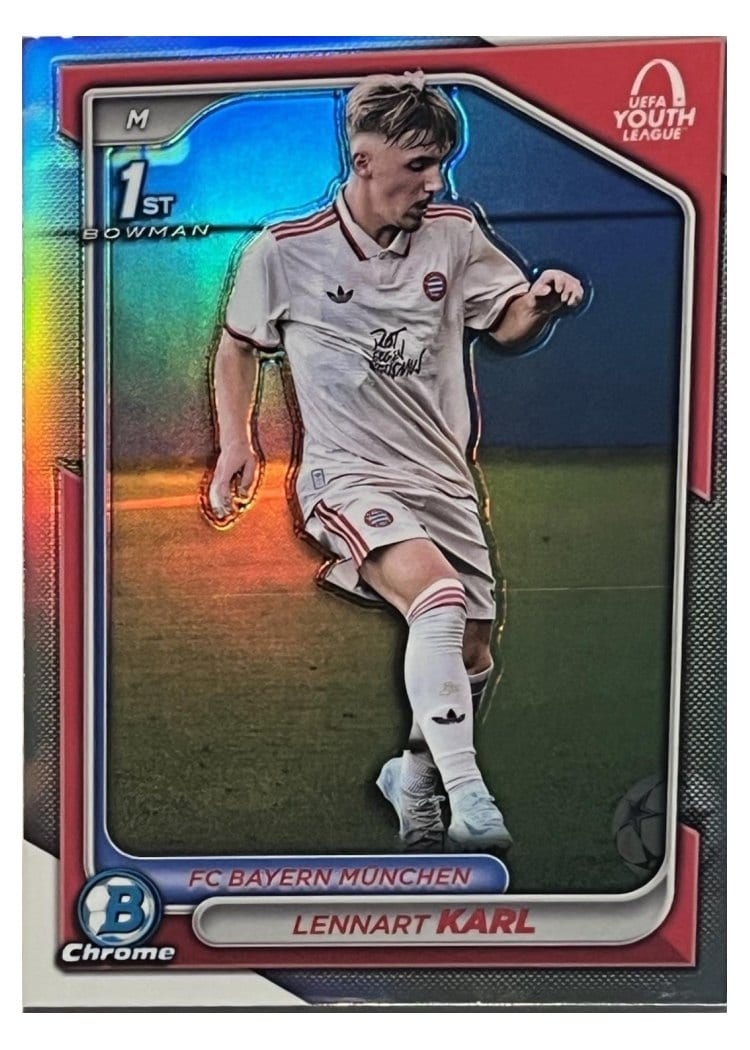 2024 Topps Chrome UEFA Bowman Youth League Lennart Karl #BU-LK card