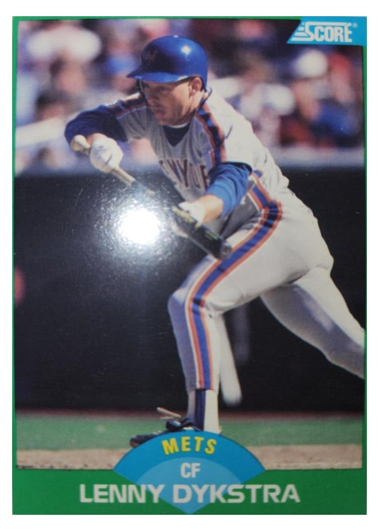 1989 Score Lenny Dykstra #84 card