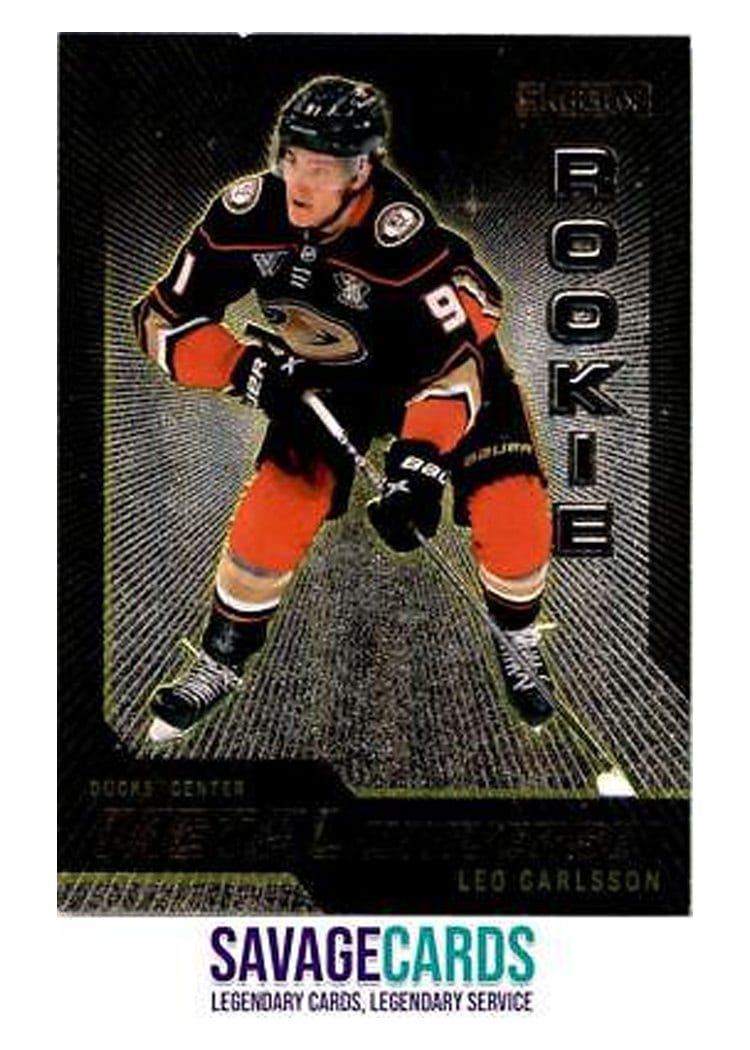 2023-24 SkyBox Metal Universe 2008-09 Rookie Retros Leo Carlsson #R-22 card