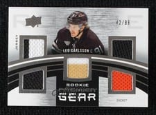 2023-24 Upper Deck Premier Premier Gear Rookies Jersey Leo Carlsson #PGR-LC card