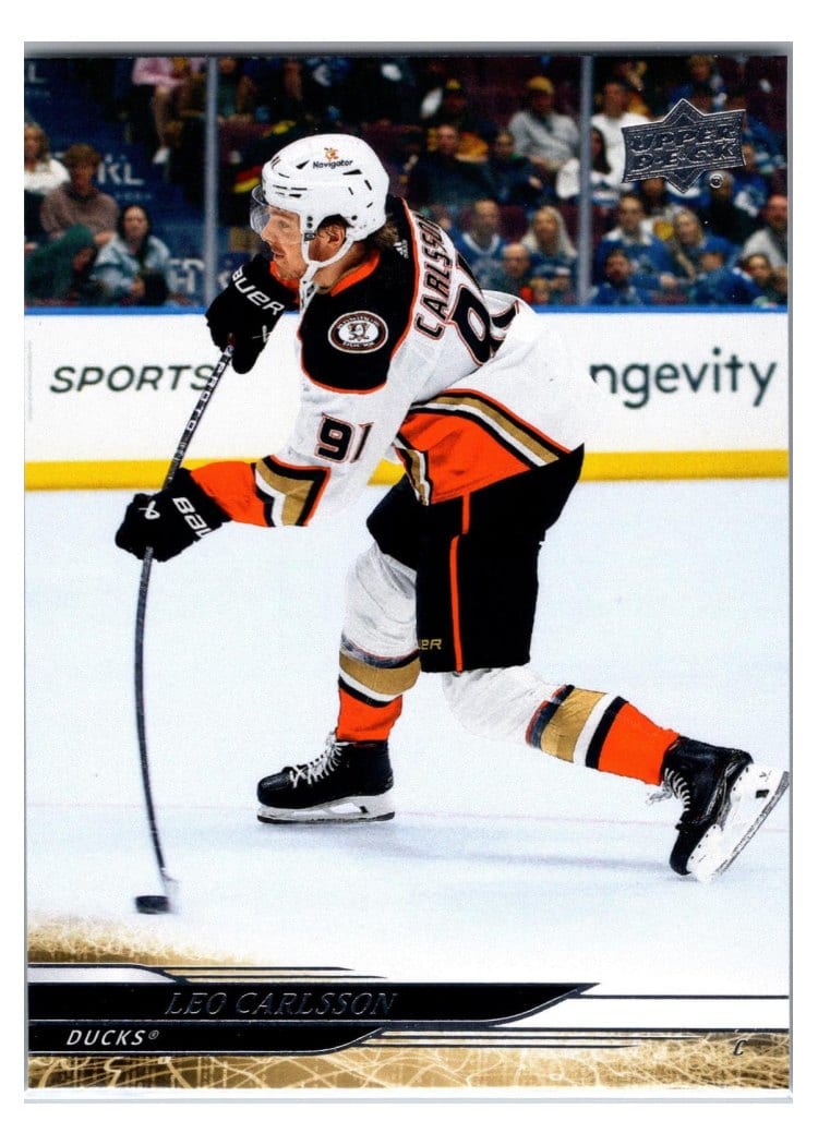 2024-25 Upper Deck Base Set Leo Carlsson #253 card