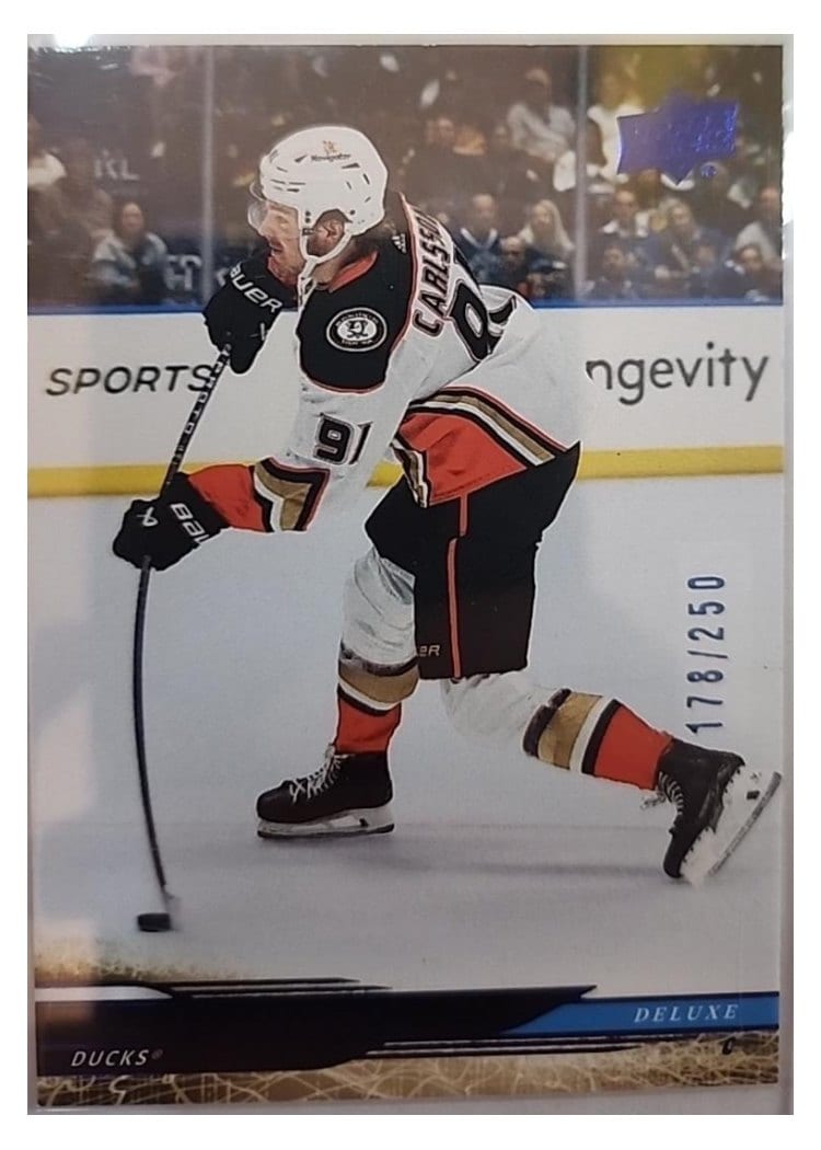 2024-25 Upper Deck Base Set Leo Carlsson Deluxe #253 card