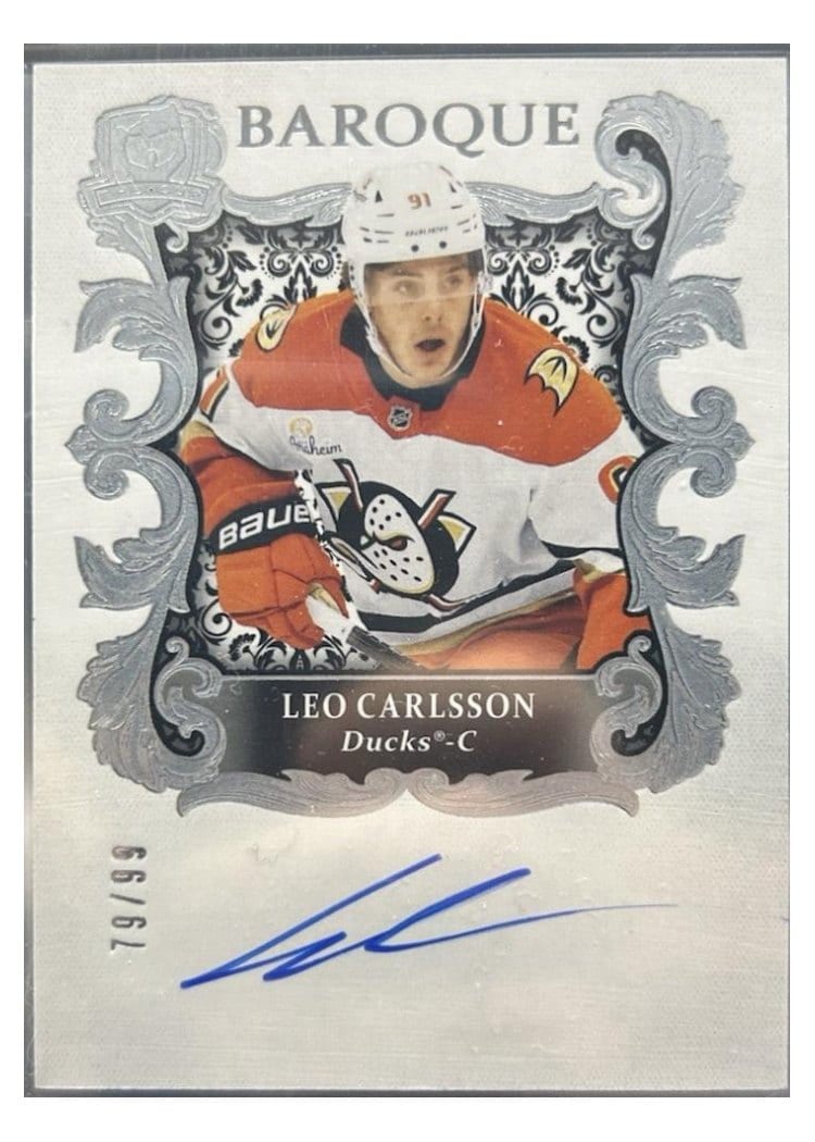 2024-25 Upper Deck The Cup Baroque Leo Carlsson #BQ-LC card