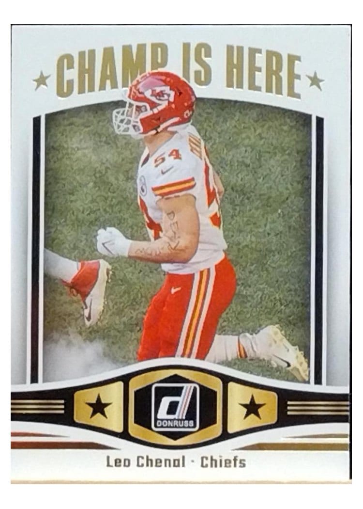2023 Donruss Champ is Here Leo Chenal #CIH-17 card