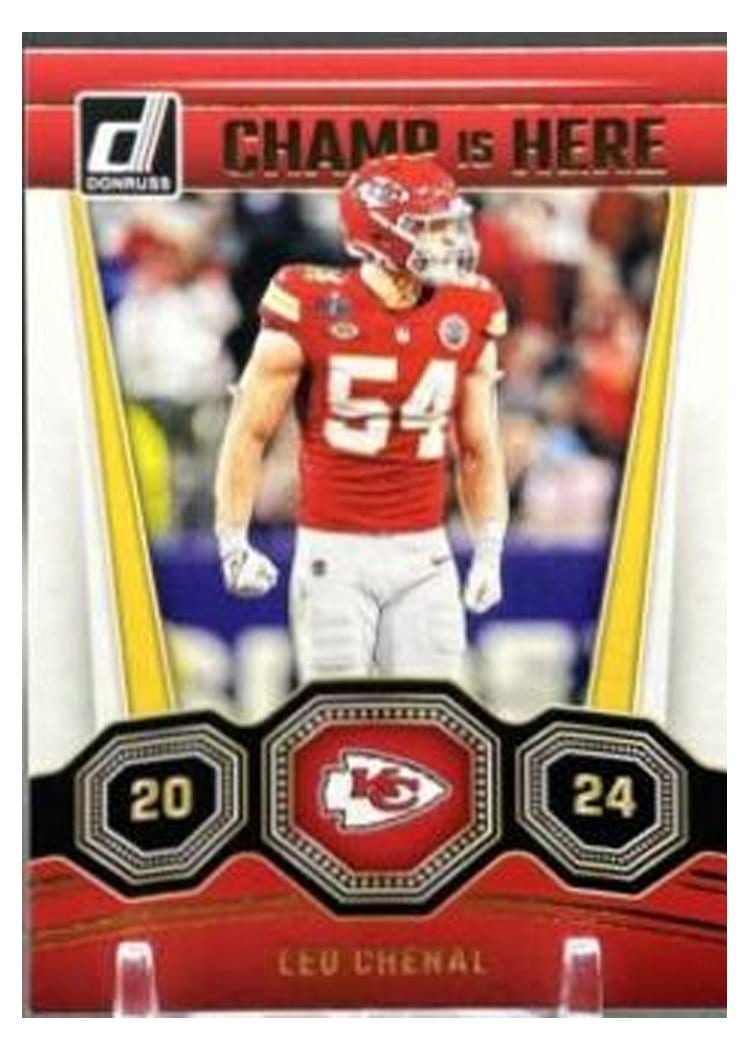 2024 Donruss Champ is Here Leo Chenal #12 card