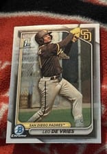 2024 Bowman Chrome Prospects Leo De Vries #BCP-179 card