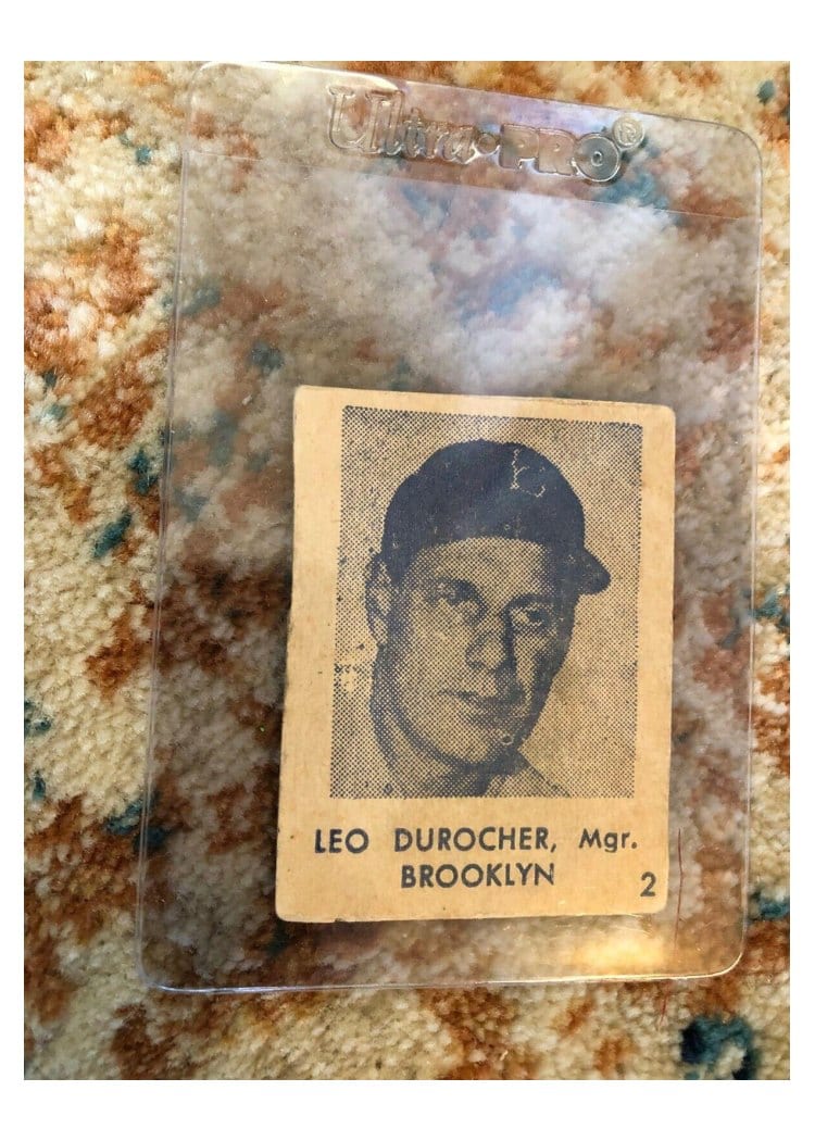 1948 R346 Blue Tint Leo Durocher #2 card