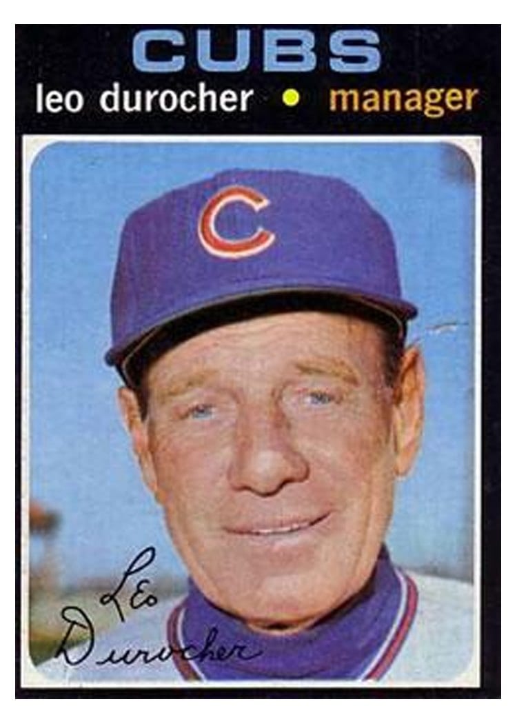 1971 Topps Leo Durocher #609 card