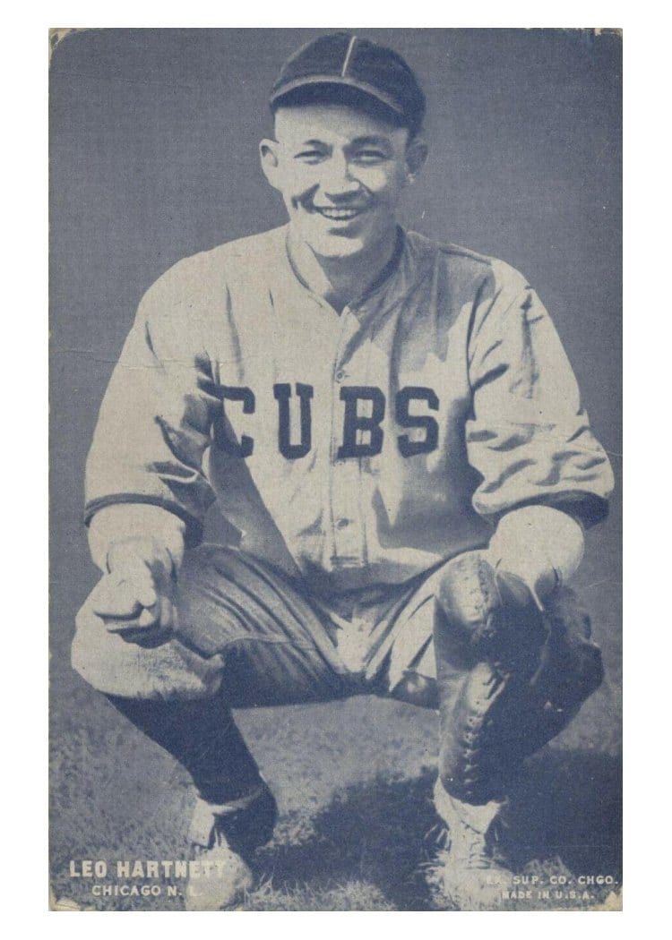 1928 Exhibits Leo Hartnett card