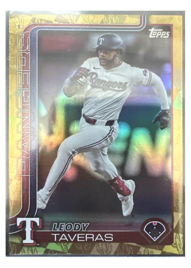 2025 Topps Base Set Leody Taveras Spring Training Gold #50 card