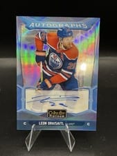 2024-25 O-Pee-Chee Platinum Blue Rainbow Autographs Leon Draisaitl #BA-LD