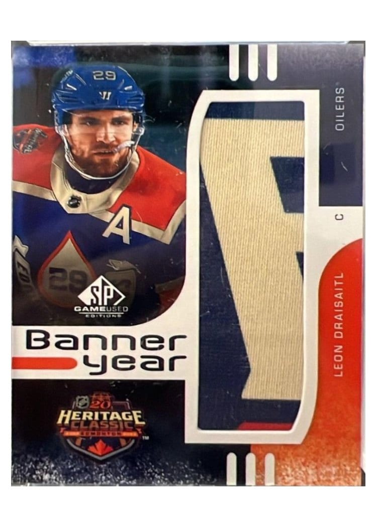 2024-25 SP Game Used 2023 Heritage Classic Banner Year Relics Leon Draisaitl #BYHC-LD