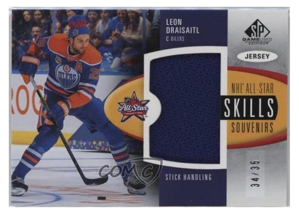2024-25 SP Game Used 2024 All-Star Skills Souvenirs Jersey Relics Leon Draisaitl #SV-LD card