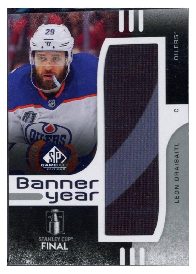 2024-25 SP Game Used 2024 Stanley Cup Finals Banner Year Relics Leon Draisaitl #BYSC-LD card