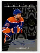2024-25 Upper Deck Artifacts Aurum Signatures Leon Draisaitl #AS-LD card