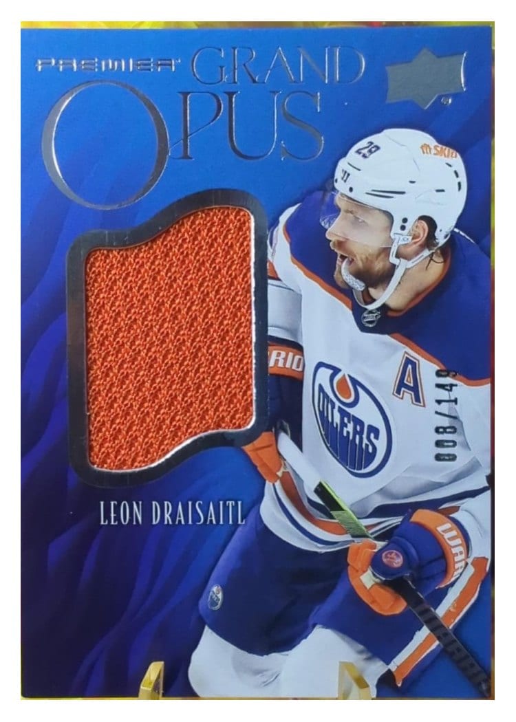 2024-25 Upper Deck Premier Grand Opus Jersey Leon Draisaitl #GO-LD card