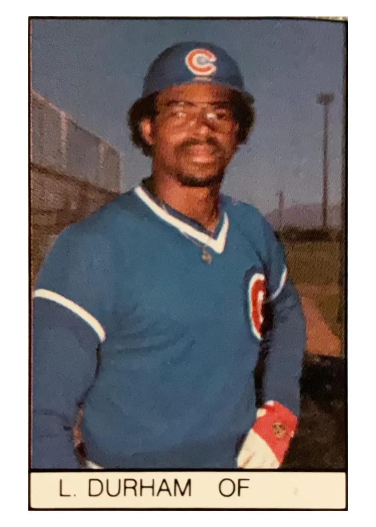 1984 All Star Game Program Inserts Hand Cut Leon Durham card
