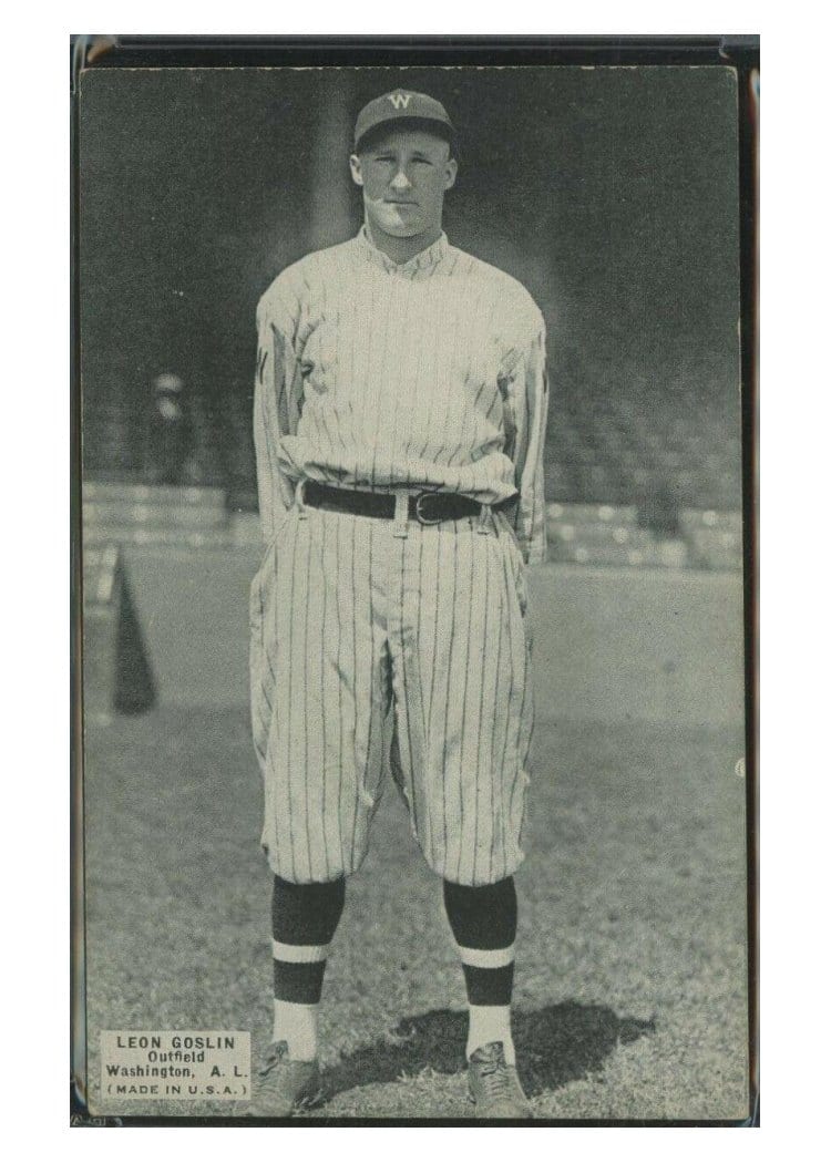 1925 Exhibits Leon Goslin card