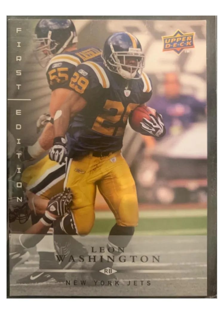 2008 Upper Deck First Edition Leon Washington #101 card