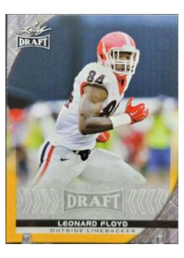 2016 Leaf Draft Leonard Floyd Gold #60 card