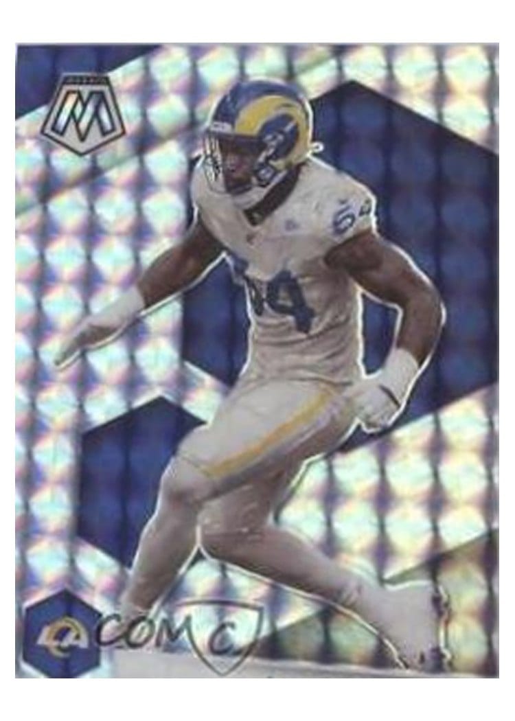 2021 Panini Mosaic Base Set Leonard Floyd Red Wave Mosaic #121 card