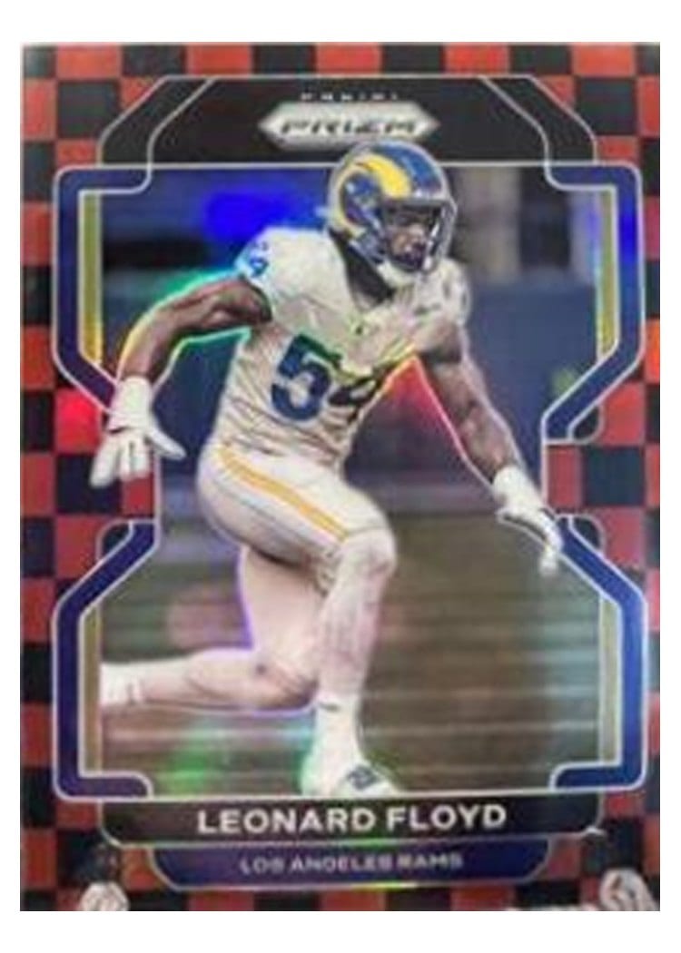 2021 Panini Prizm Base Set Leonard Floyd Black and Red Checker Prizm #70
