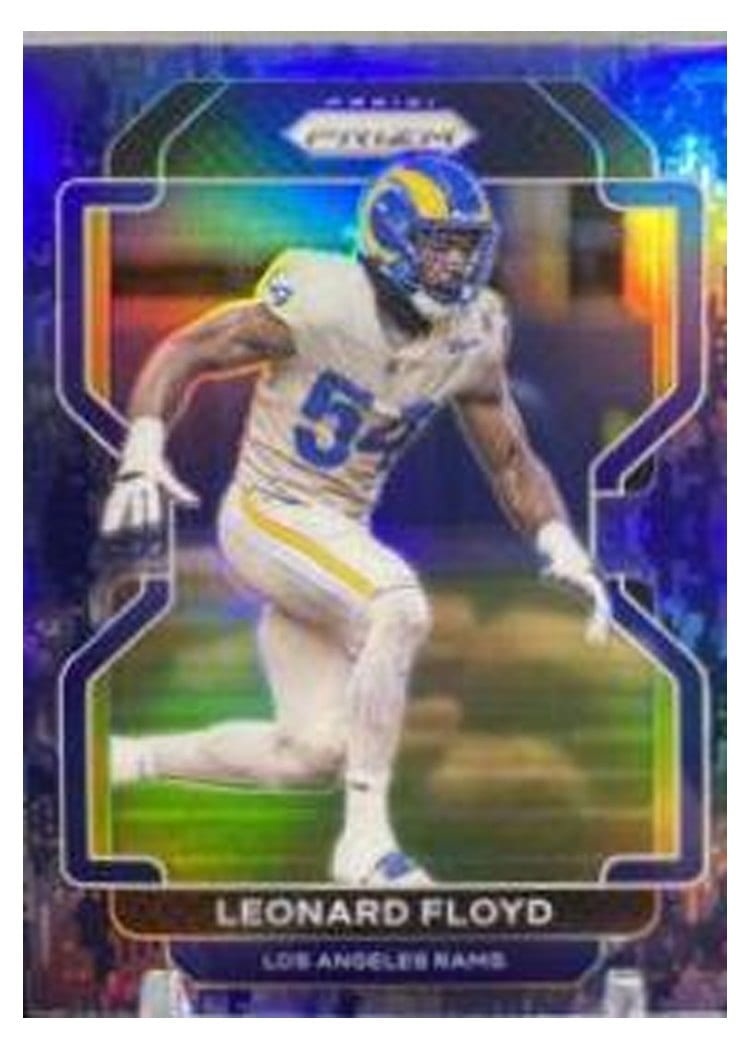 2021 Panini Prizm Base Set Leonard Floyd #70 card