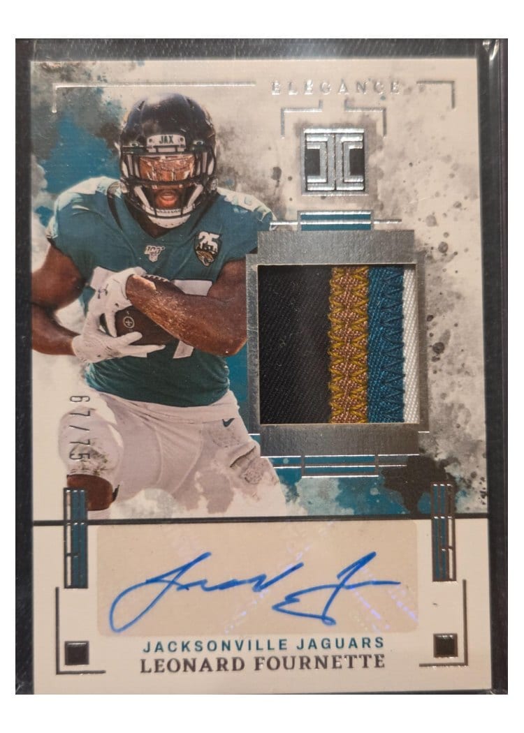 2025 Panini Impeccable Elegance Retired Patch Autos Leonard Fournette #15 card