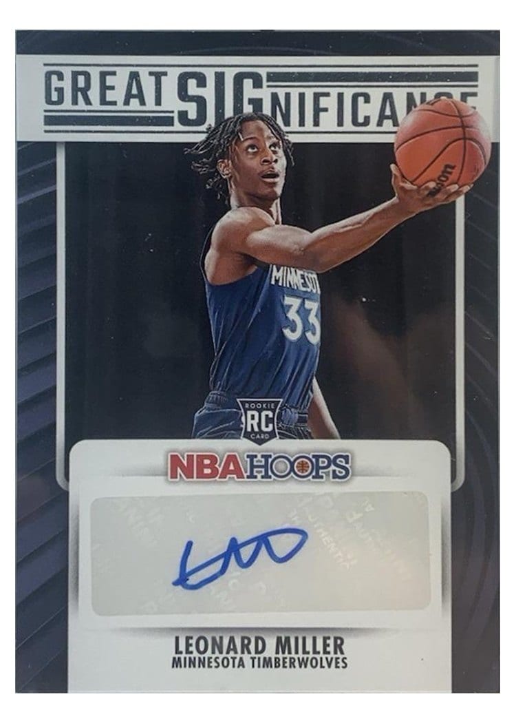 2023-24 Hoops Great SIGnificance Leonard Miller #GS-MIL card