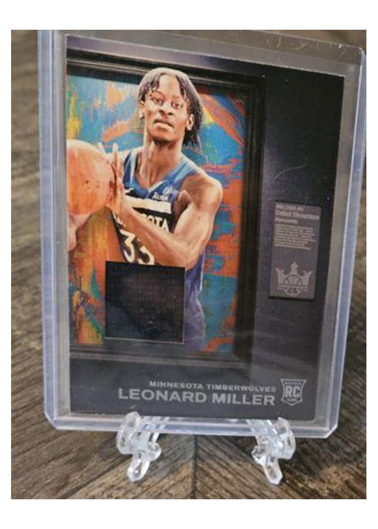 2023-24 Panini Court Kings Debut Showcase Memorabilia Leonard Miller #DSM-MIL card