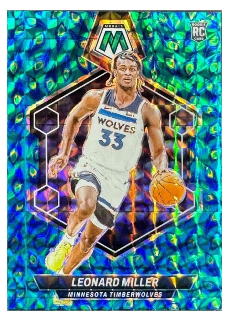 2023-24 Panini Mosaic Base Set Leonard Miller #213 card