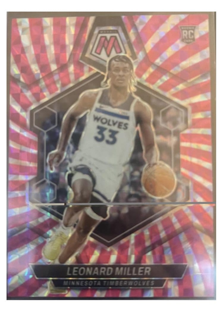 2023-24 Panini Mosaic Base Set Leonard Miller #213 card
