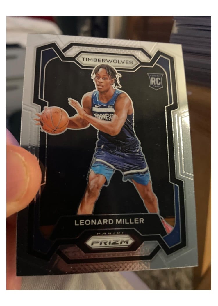 2023-24 Panini Prizm Base Set Leonard Miller #155 card