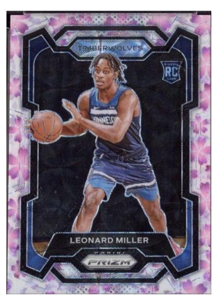 2023-24 Panini Prizm Base Set Leonard Miller #155 card