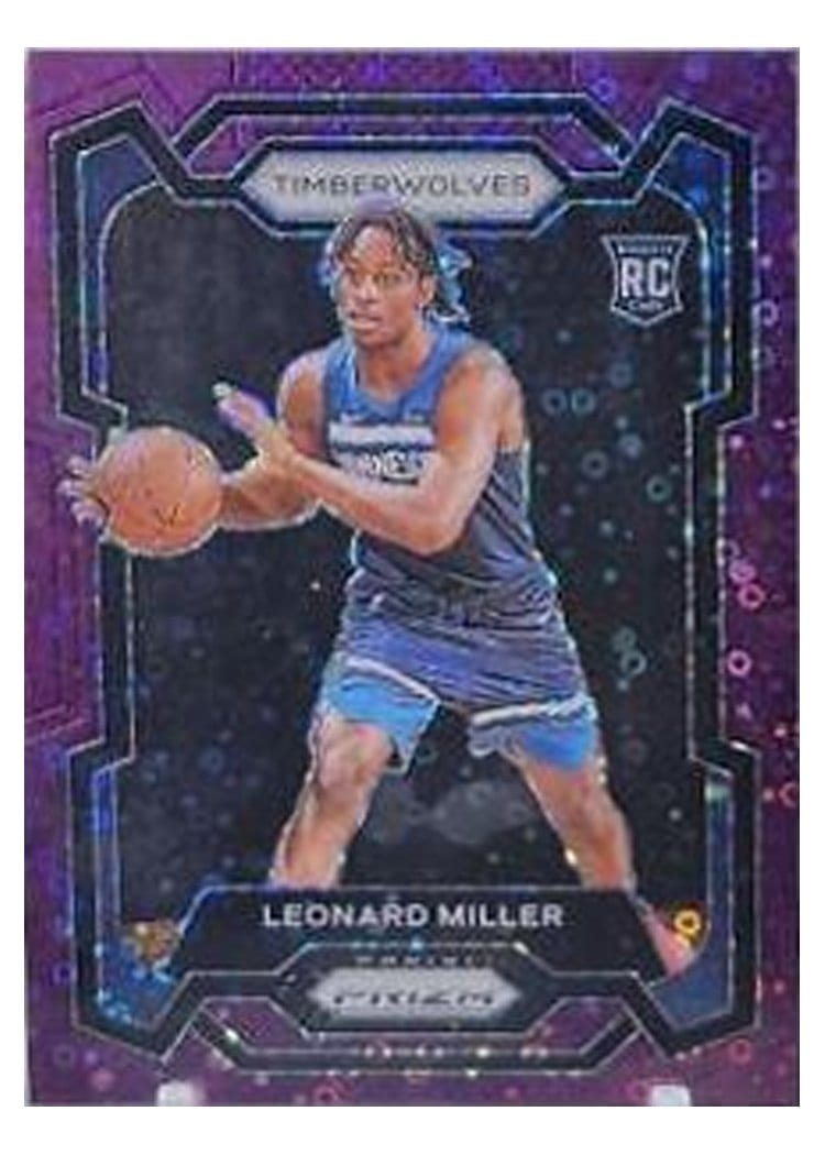 2023-24 Panini Prizm Base Set Leonard Miller #155 card
