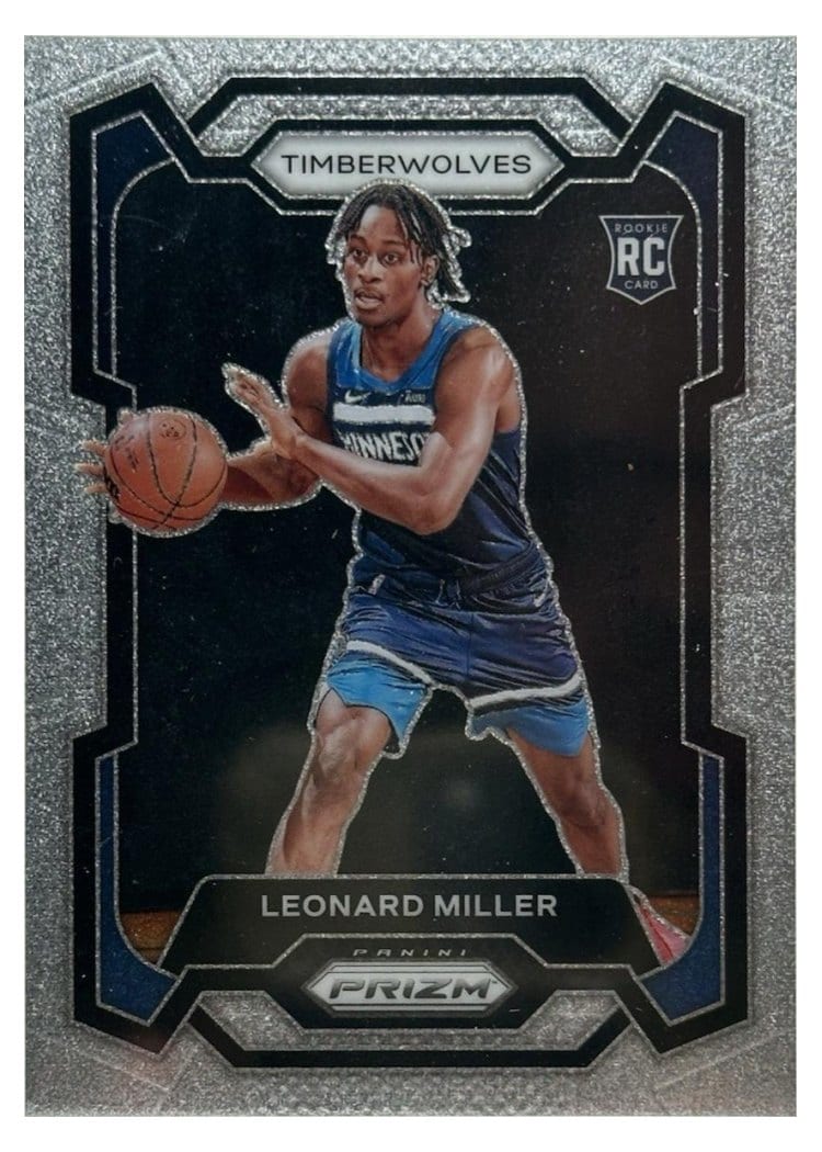 2023-24 Panini Prizm Base Set Leonard Miller #155 card