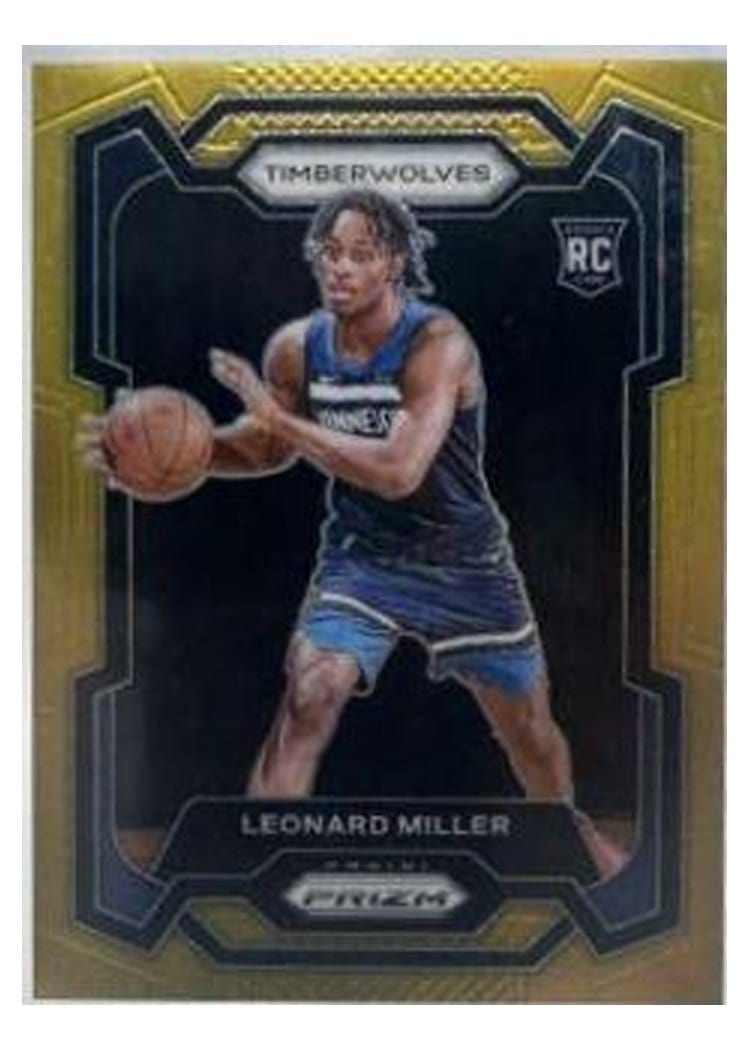 2023-24 Panini Prizm Base Set Leonard Miller #155 card