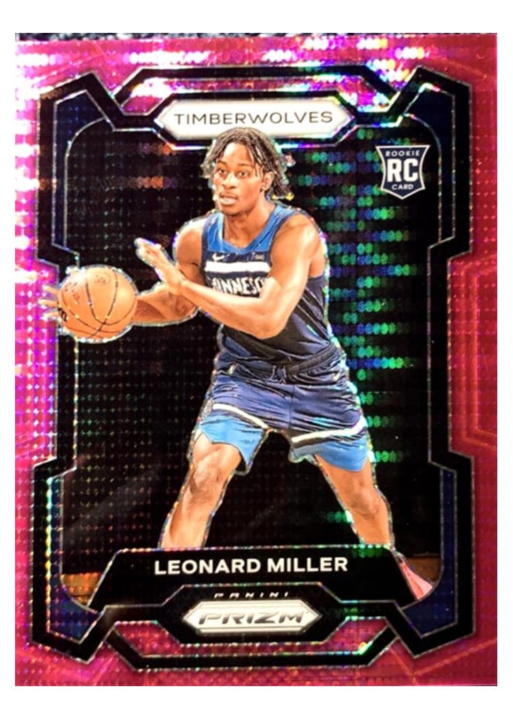 2023-24 Panini Prizm Base Set Leonard Miller #155 card
