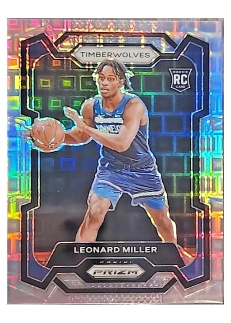 2023-24 Panini Prizm Base Set Leonard Miller #155 card
