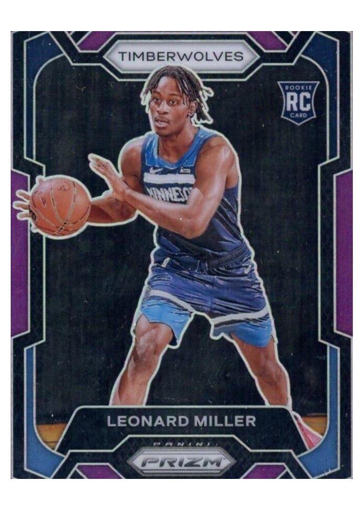2023-24 Panini Prizm Base Set Leonard Miller #155 card