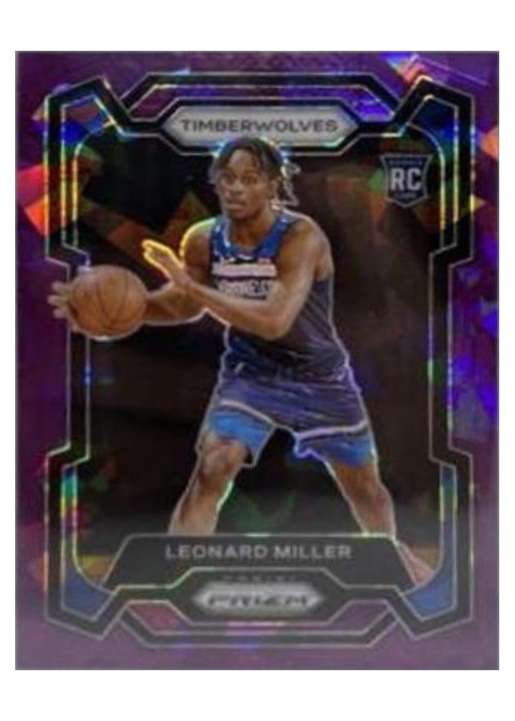 2023-24 Panini Prizm Base Set Leonard Miller #155 card