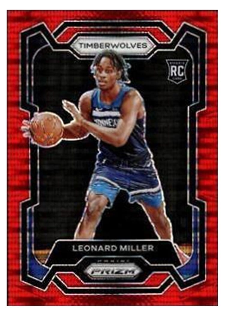 2023-24 Panini Prizm Base Set Leonard Miller #155 card
