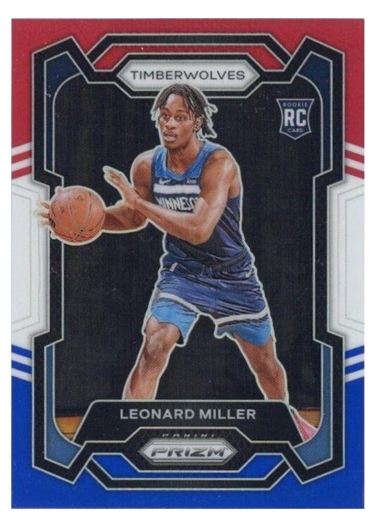 2023-24 Panini Prizm Base Set Leonard Miller #155 card