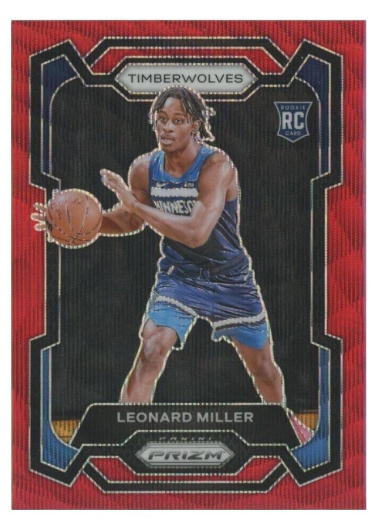 2023-24 Panini Prizm Base Set Leonard Miller #155 card