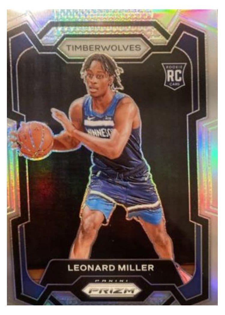 2023-24 Panini Prizm Base Set Leonard Miller #155 card