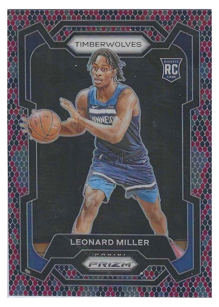 2023-24 Panini Prizm Base Set Leonard Miller #155 card