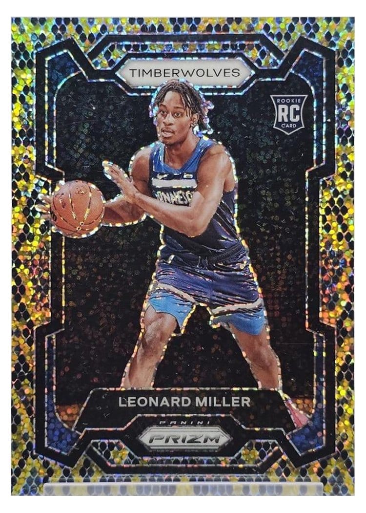 2023-24 Panini Prizm Base Set Leonard Miller #155 card