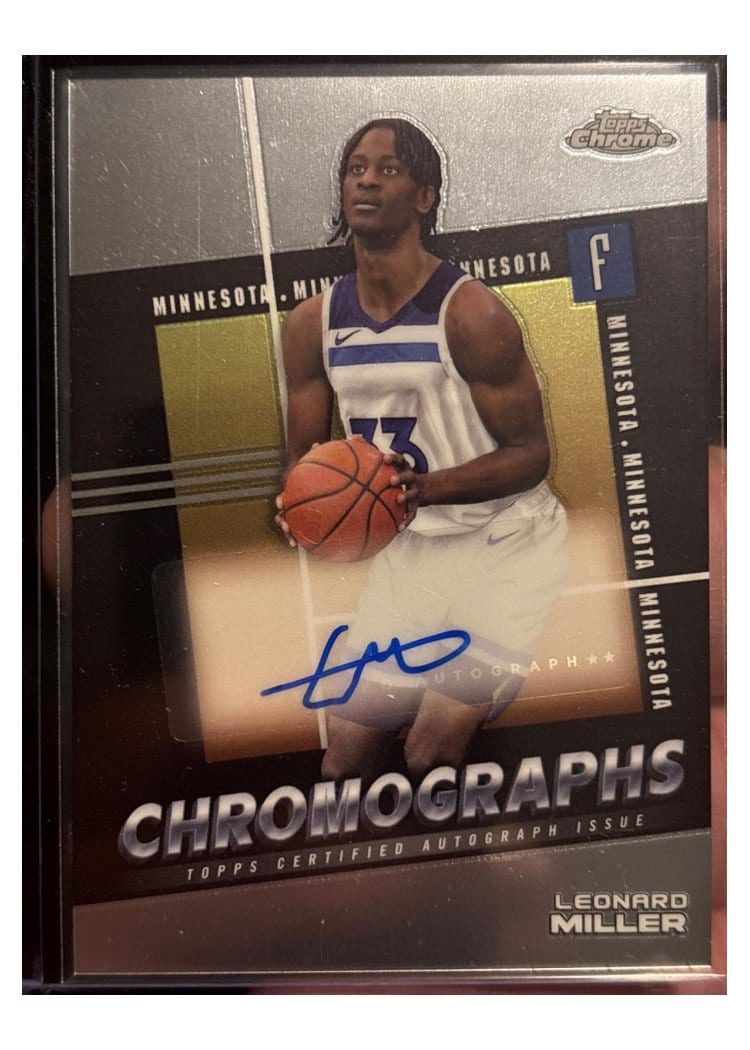 2024-25 Topps Chrome Chromographs Leonard Miller #C-CB card