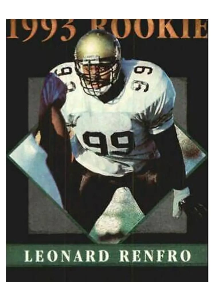 1993 Pinnacle Rookies Leonard Renfro #17 card